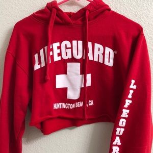Lifeguard Cropped Hoodie
